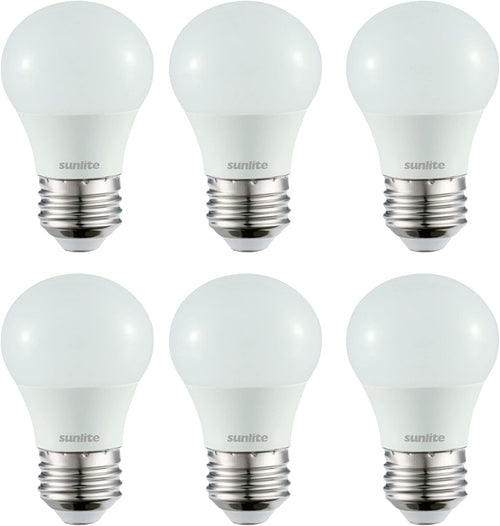 41564-SU LED A15 Refrigerator Light Bulb, 5.5 Watts (40W Equivalent), 450 Lumens, Medium Base (E26), Dimmable, Frosted Finish, UL Listed, Energy Star, 27K - Warm White, 6 Pack